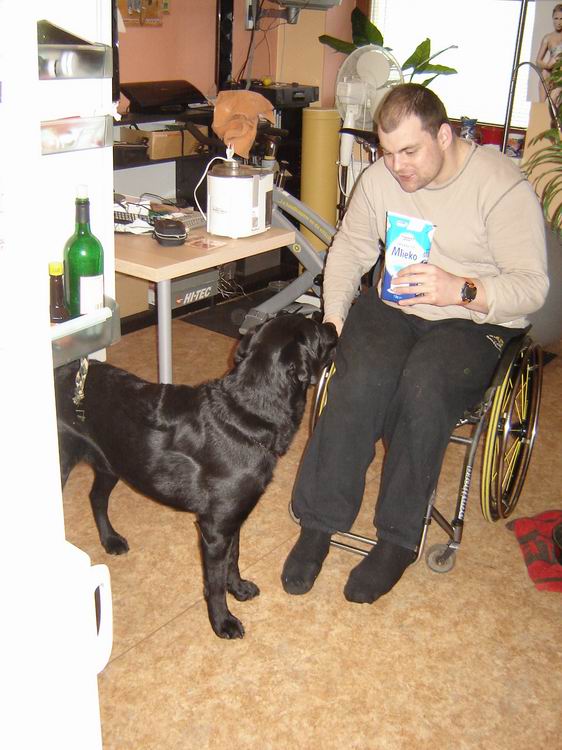 Pavel a asistenční pes Danny