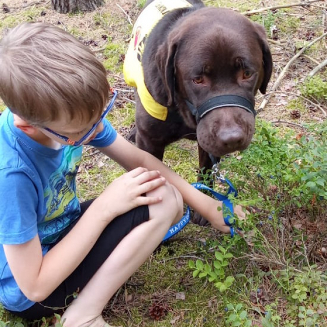 Ríša a čokoládový labrador Chooco